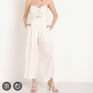 ASTR the Label Mara Jumpsuit in Off White